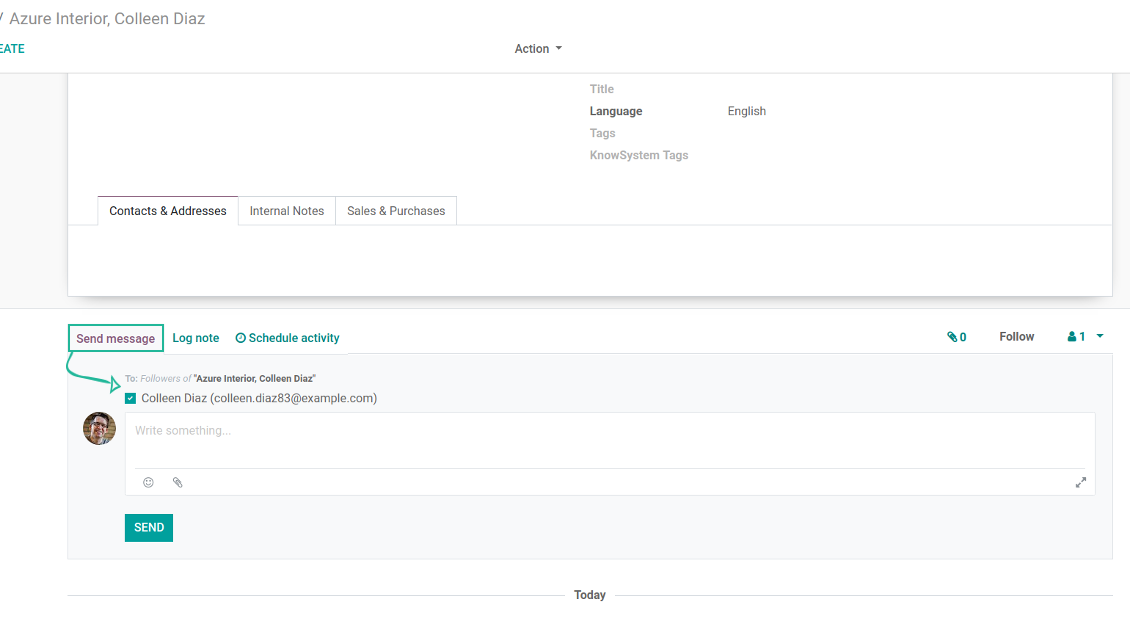 Odoo Open Composer on a Button Click
