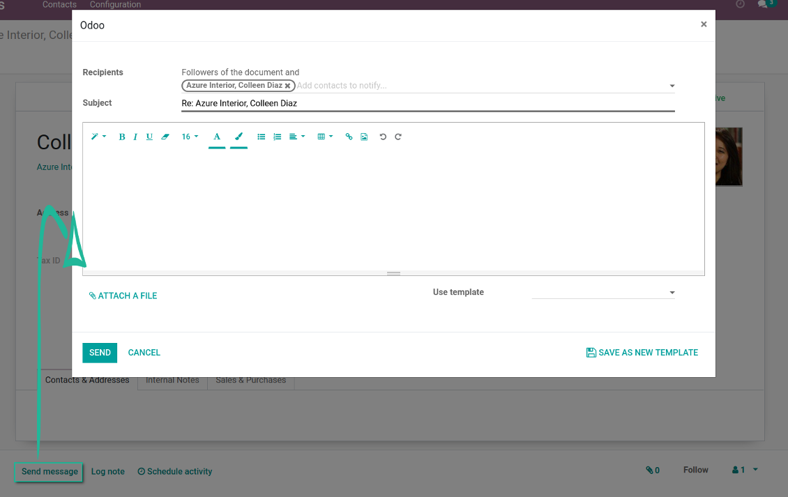 Odoo Mail Html Editor