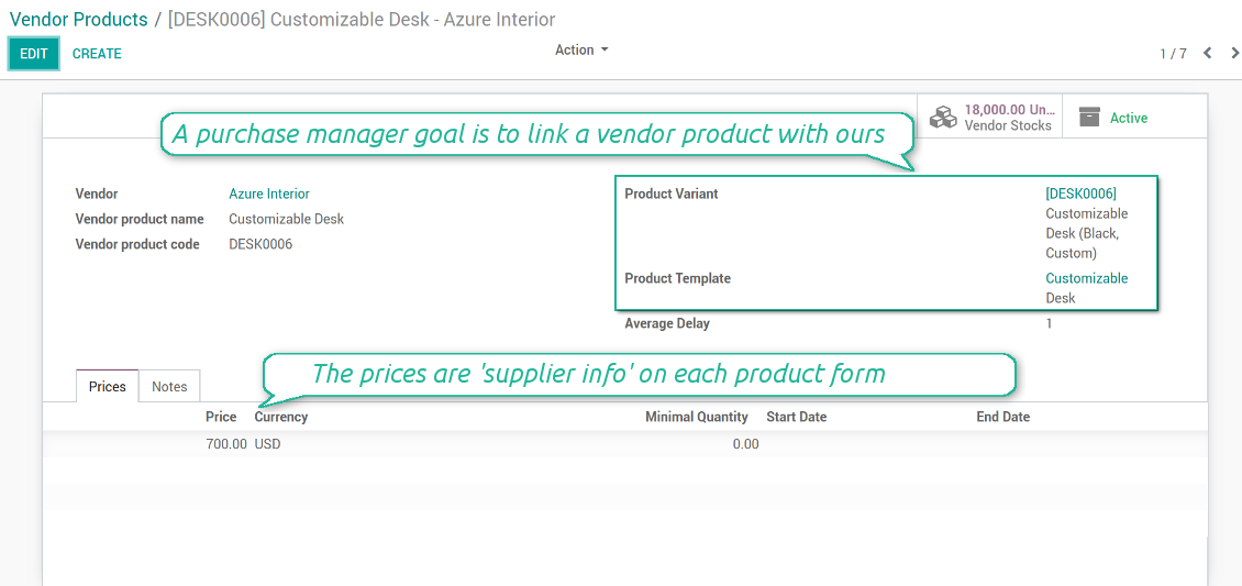 Supplier products in Odoo