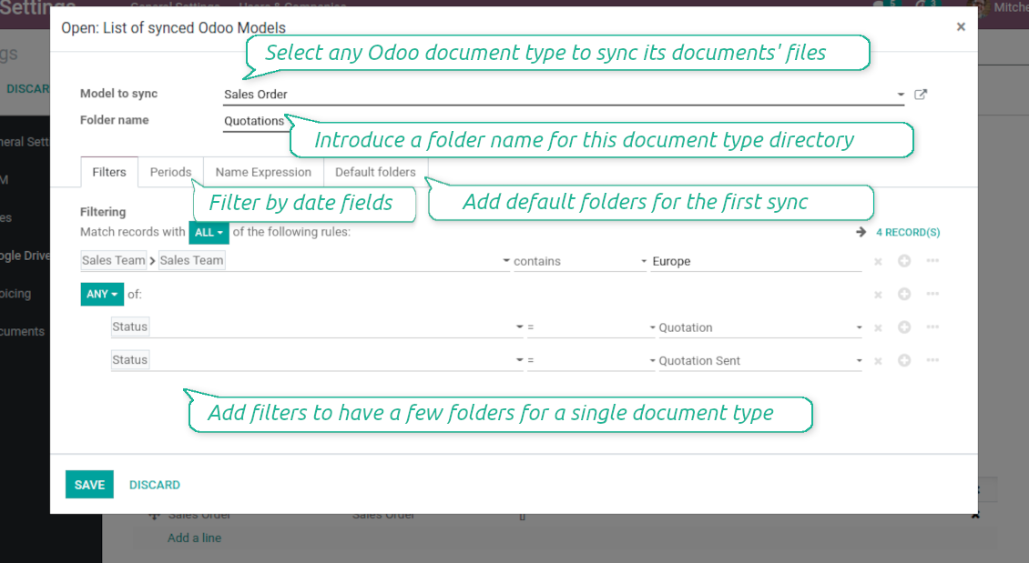 NextCloud / OwnCloud documents filtered