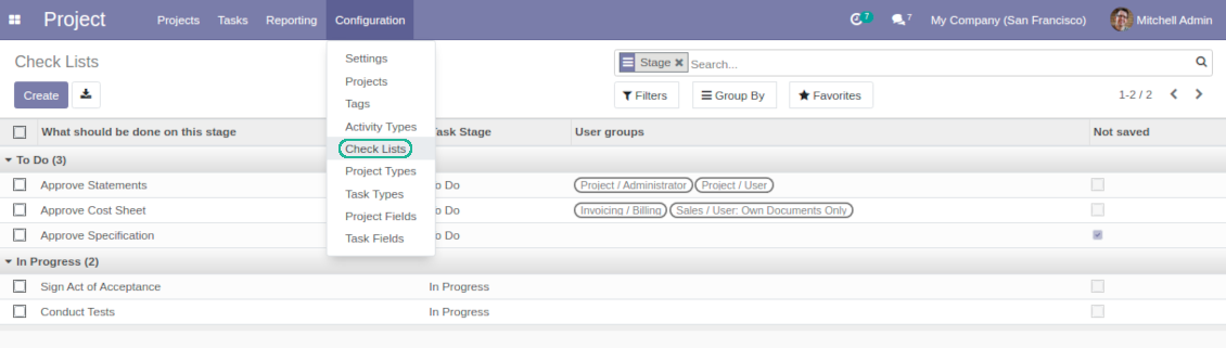 Task multi approval tree