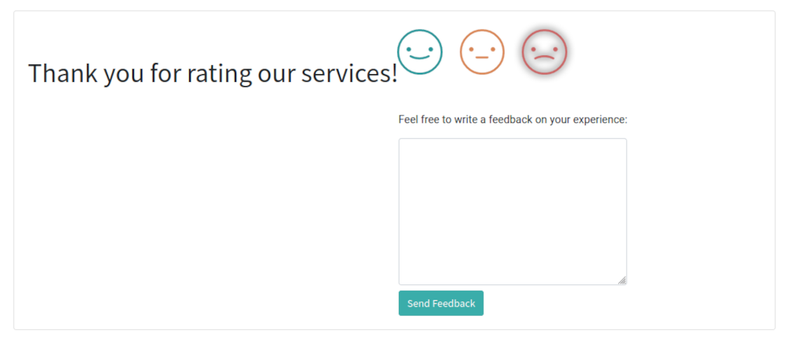 Extra appointment feedback comment