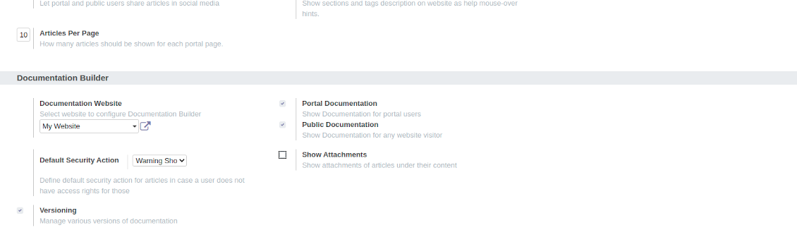 Set up your own Odoo documentation