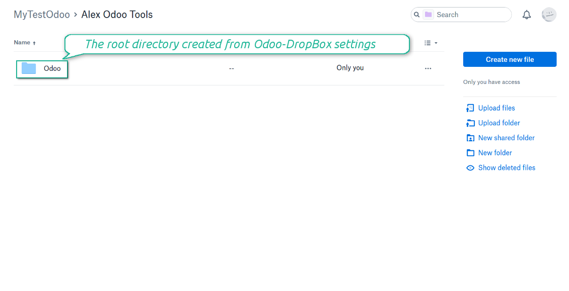 DropBox root directory