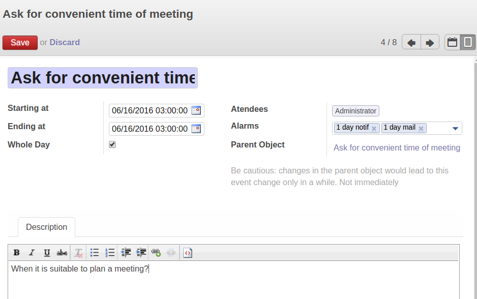 Odoo Merge and share objects in one view