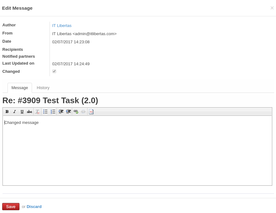 Odoo Message Editing