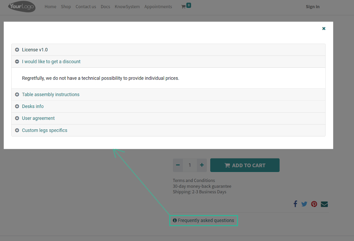 Popup Knowledge articles