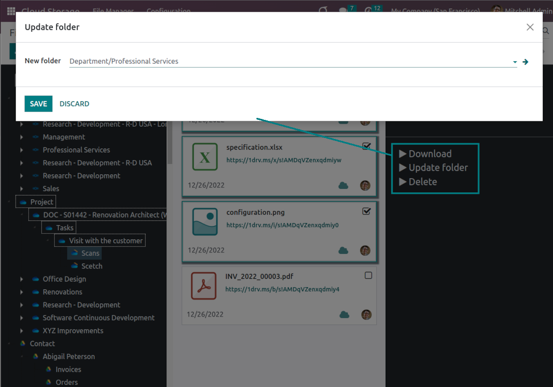 File mass update: update folder