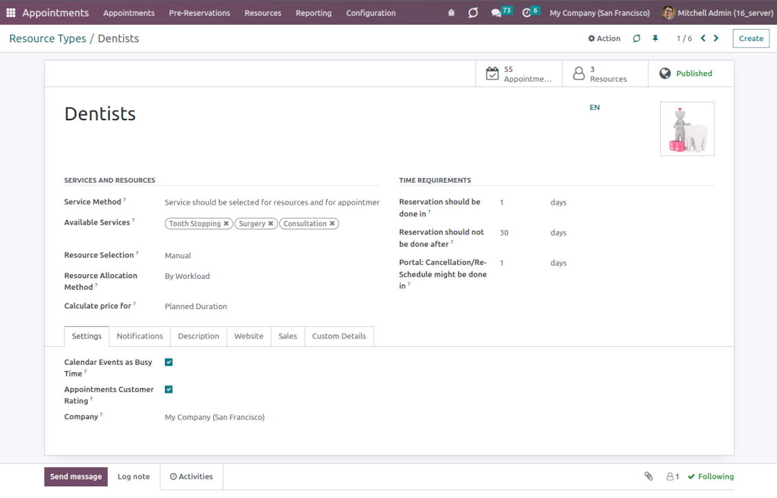 Service business setup
