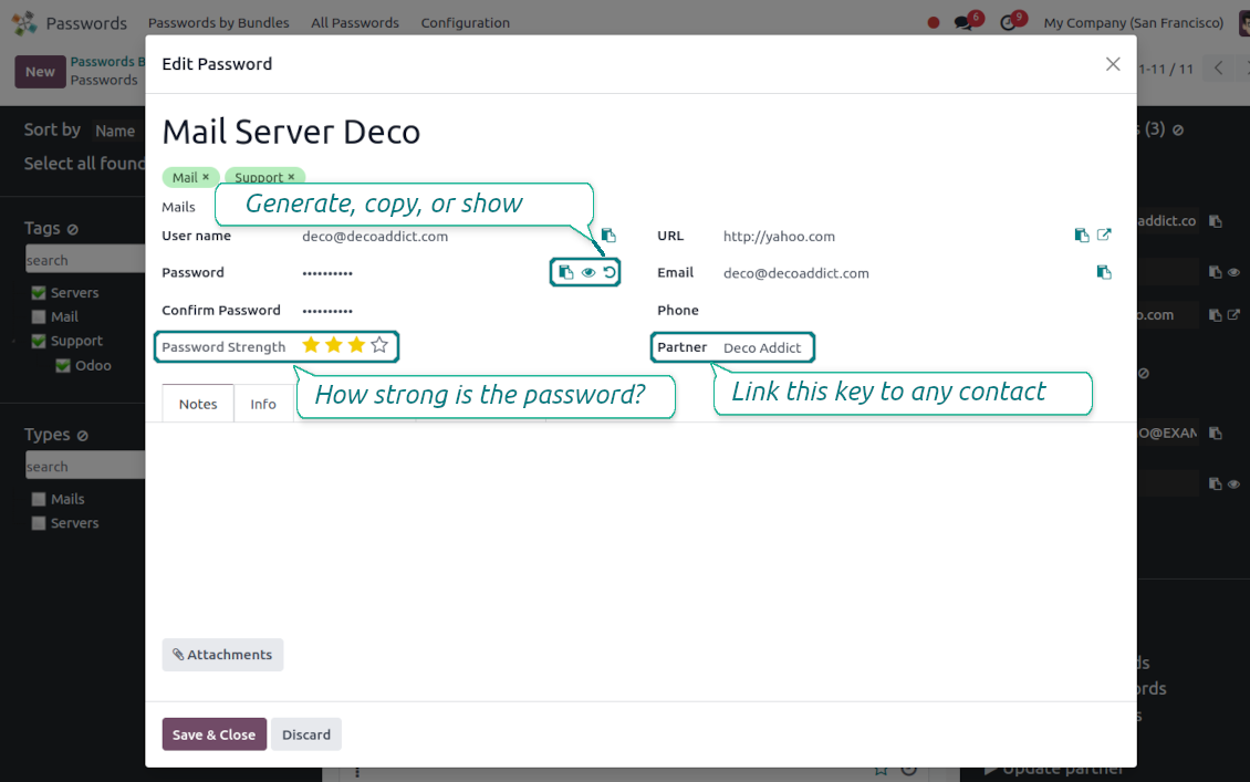 Password form view