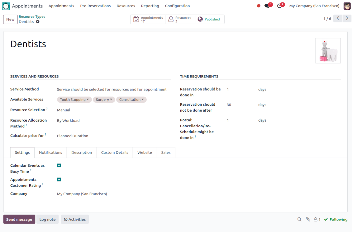Service business setup
