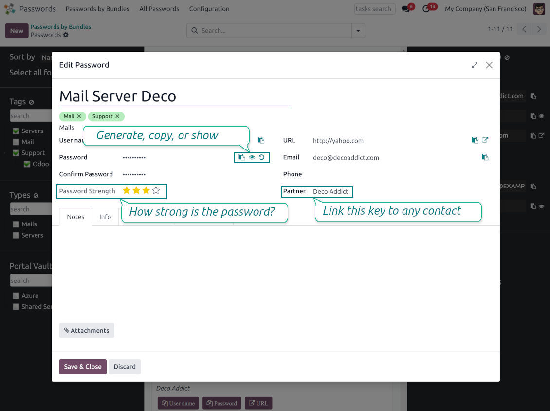 Password form view
