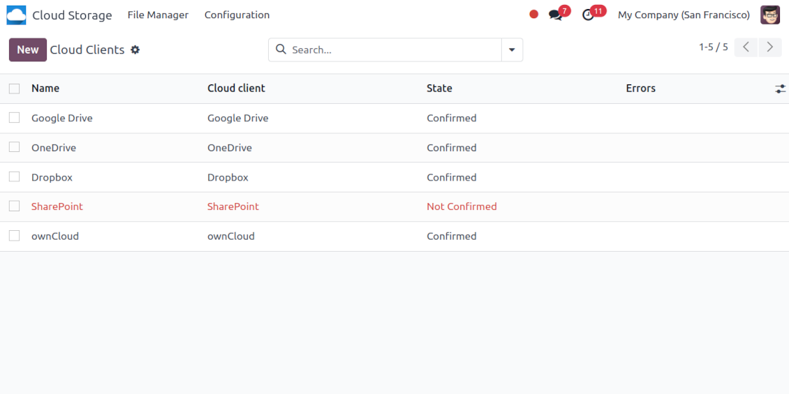 Cloud sync for Odoo attachments