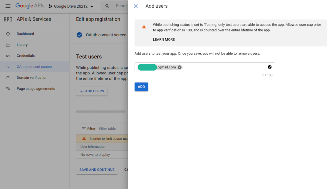 Adding Google-authorized users