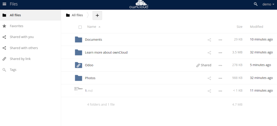 Odoo's root folder is in ownCloud/Nextcloud