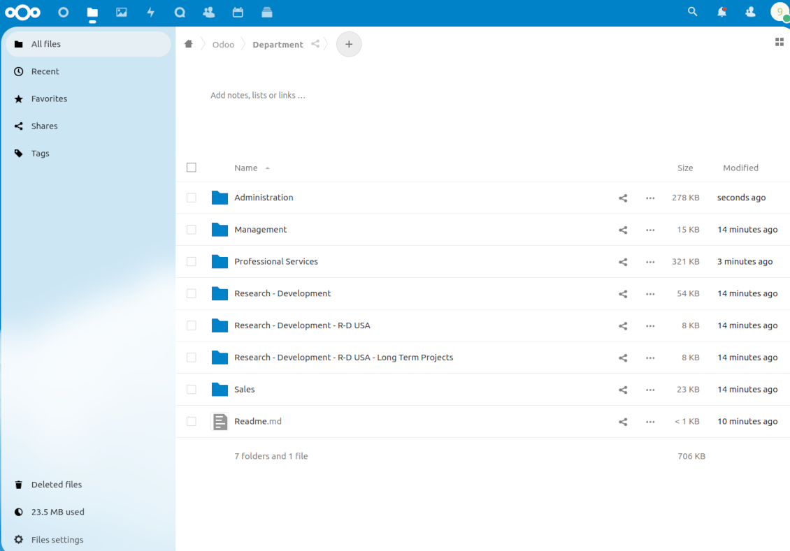 ownCloud/Nextcloud subdirectories
