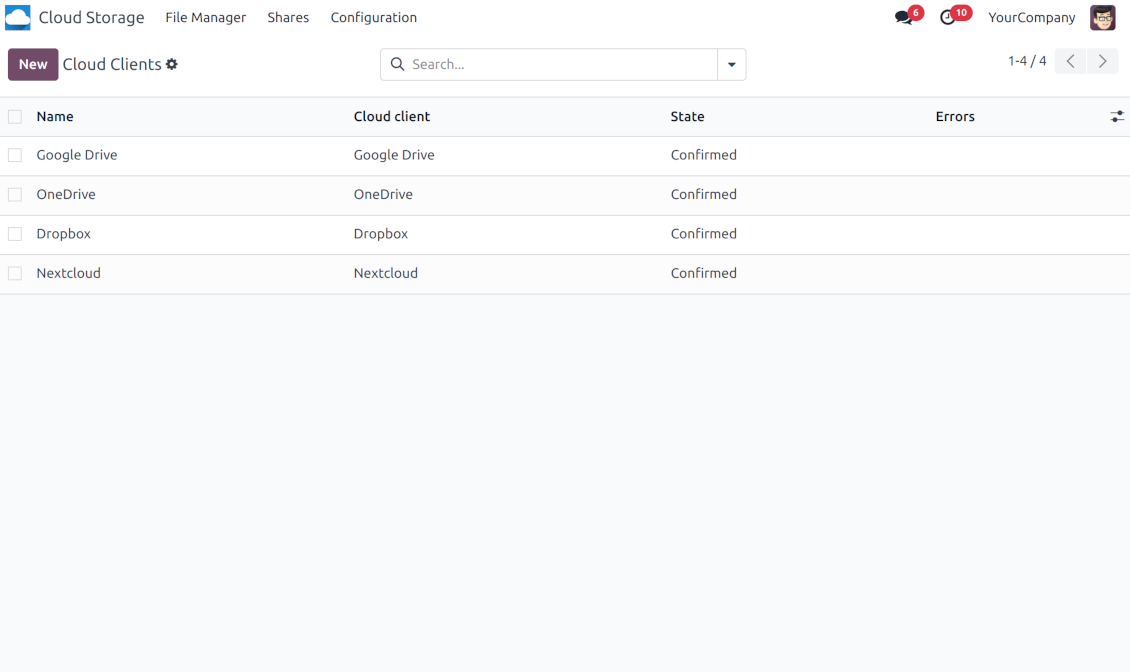 Cloud sync for Odoo attachments