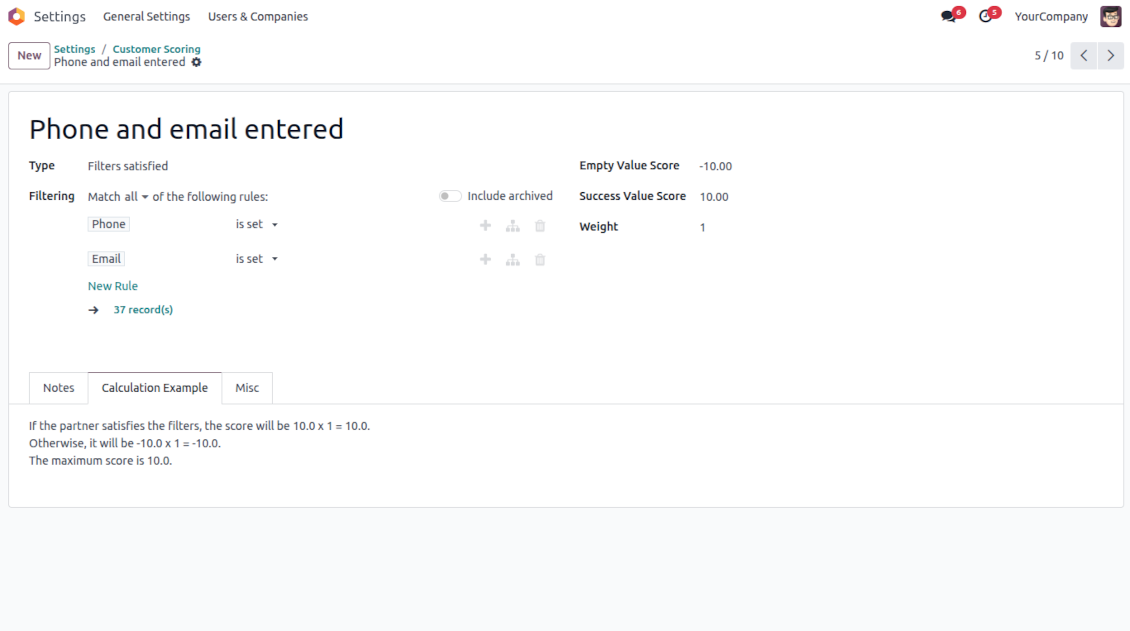 Domain evaluation
