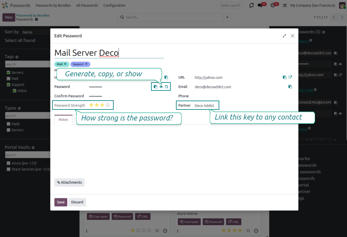 Password form view