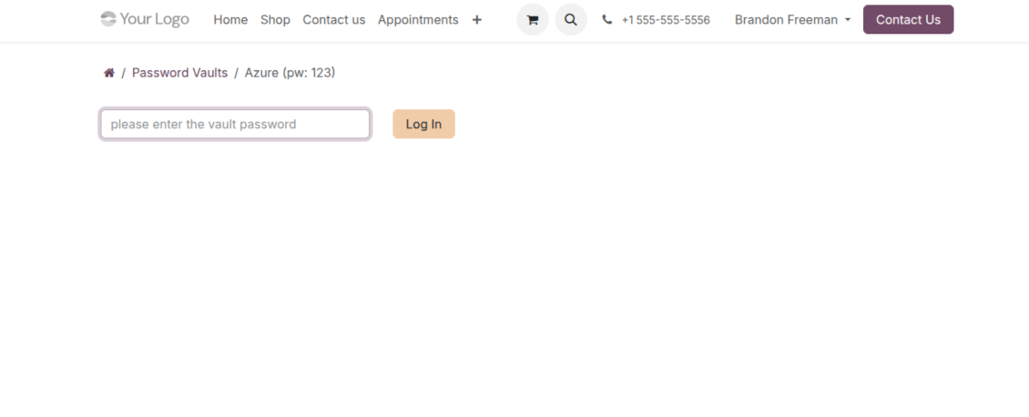 Security access for portal vaults