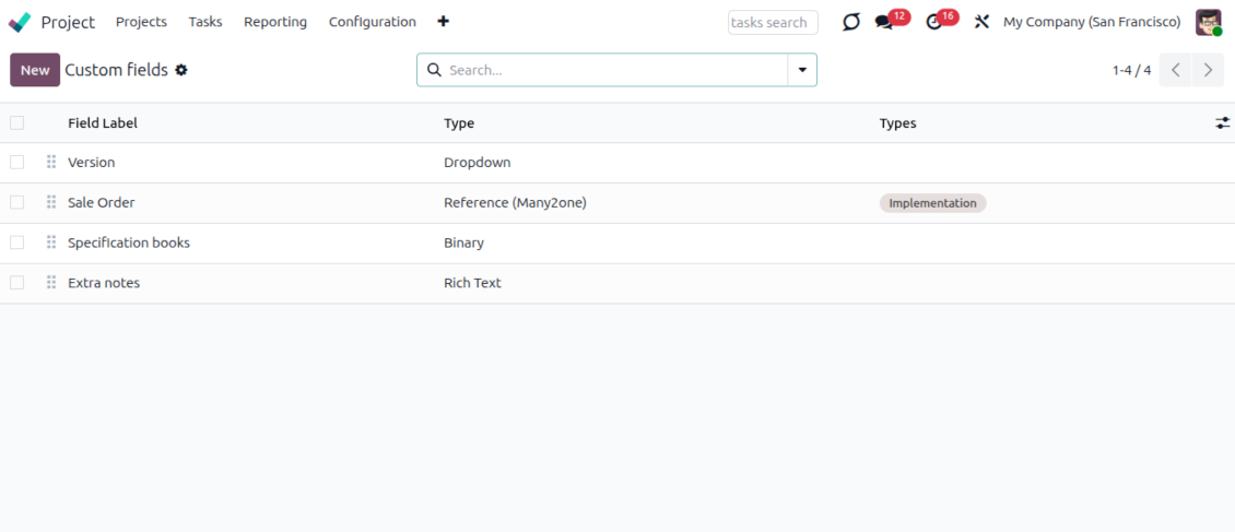 Customize properties of tasks