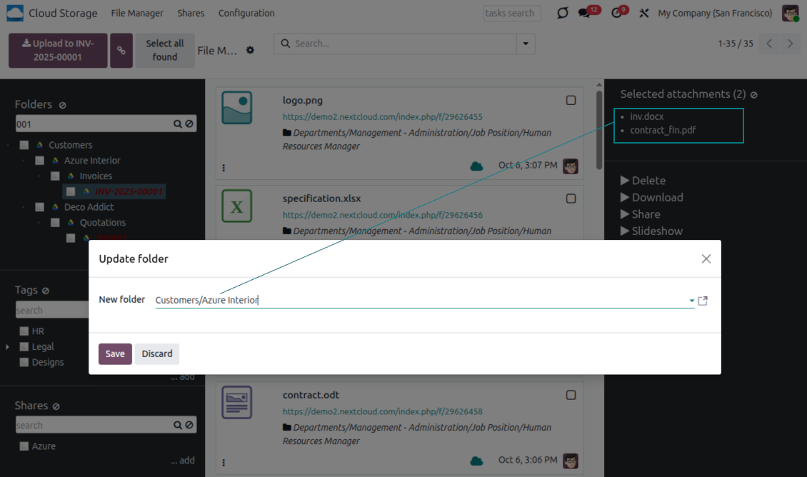 File mass update: update folder