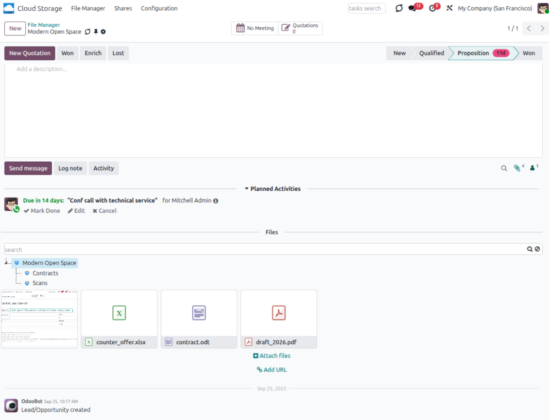 Dropbox: sync attachments