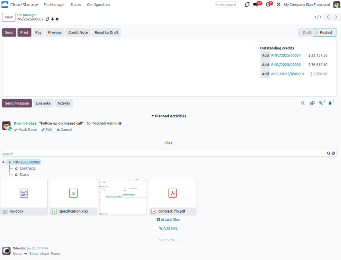 Google Drive: sync attachments