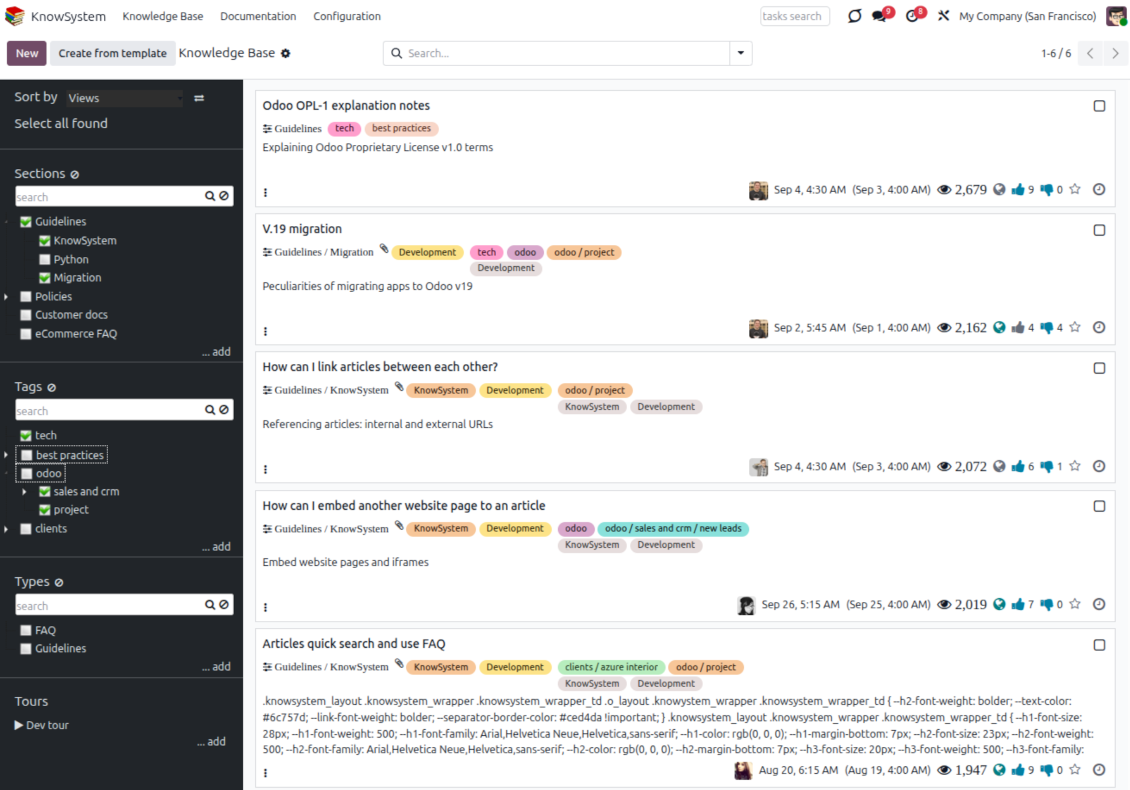 Odoo KMS Interface