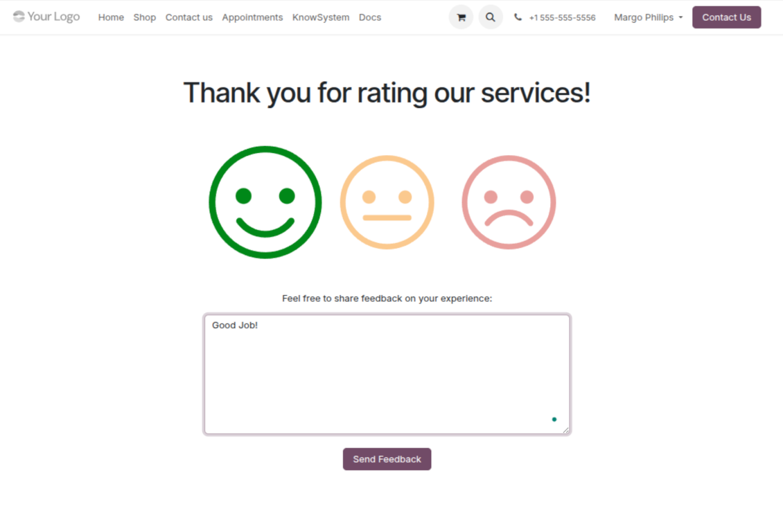 Extra appointment feedback comment