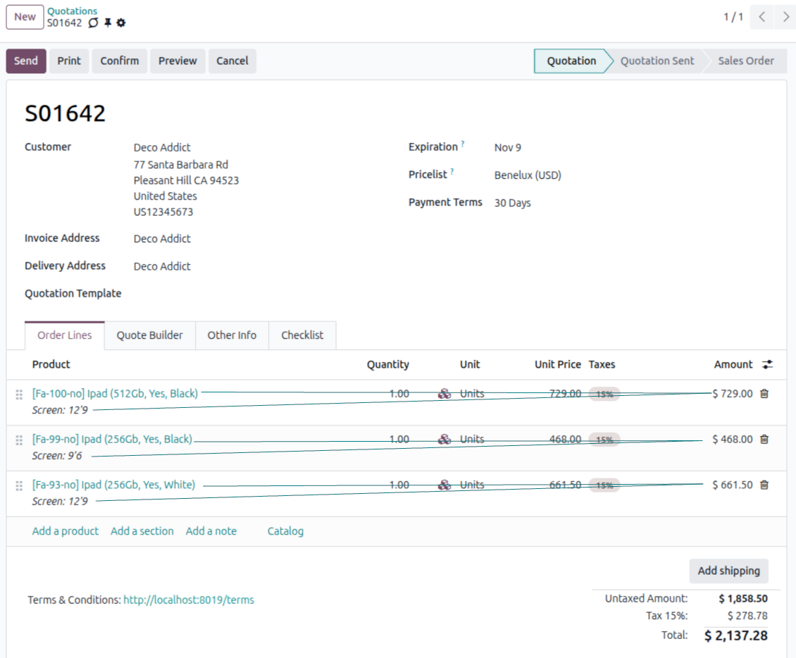 Advanced pricing for Odoo sale orders