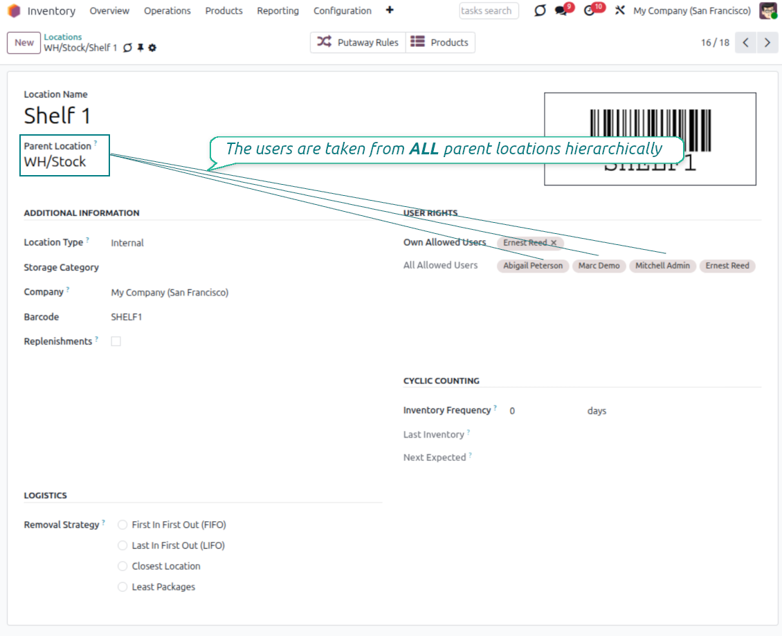 Child locations rights