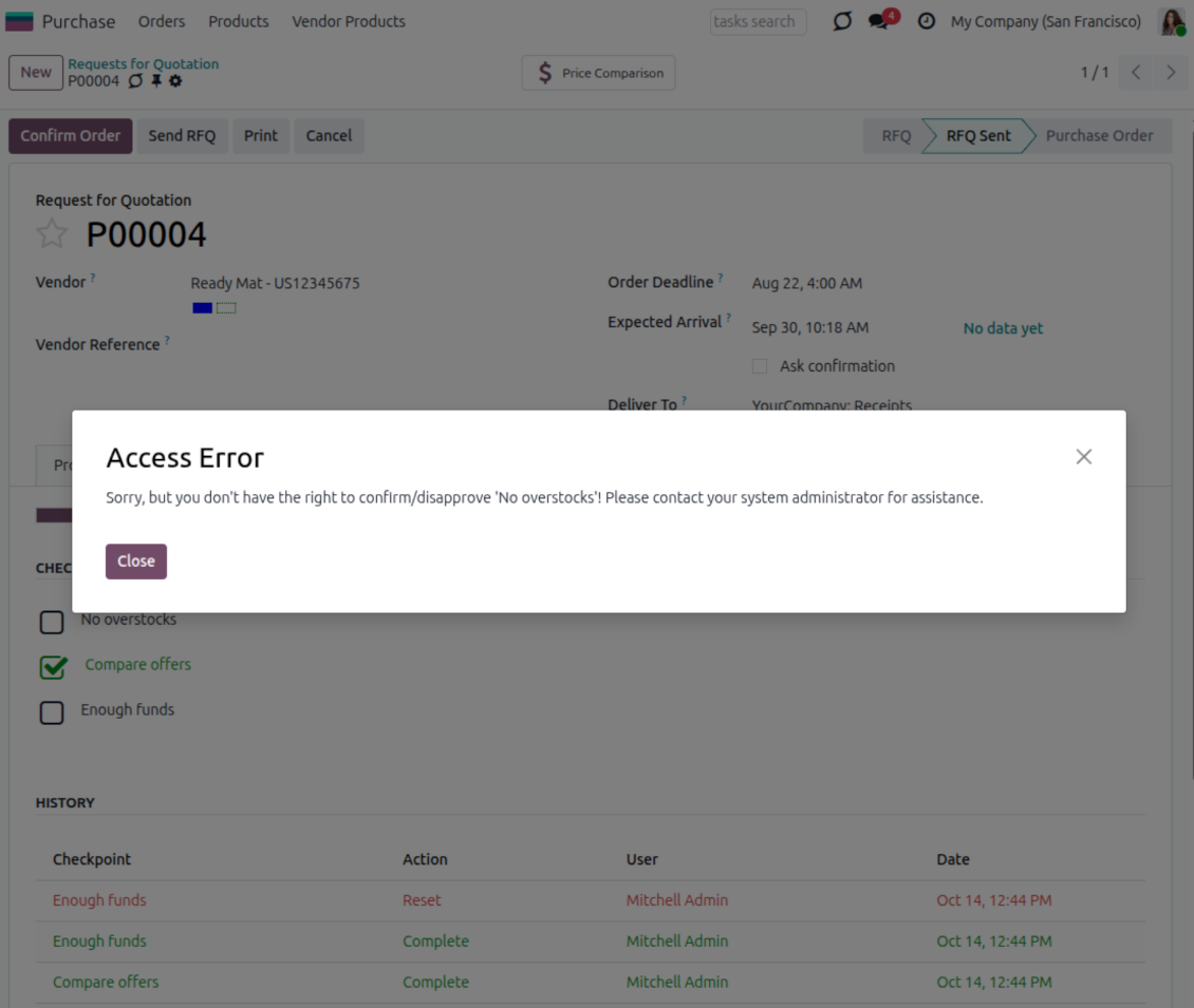 User groups per purchase checkpoint
