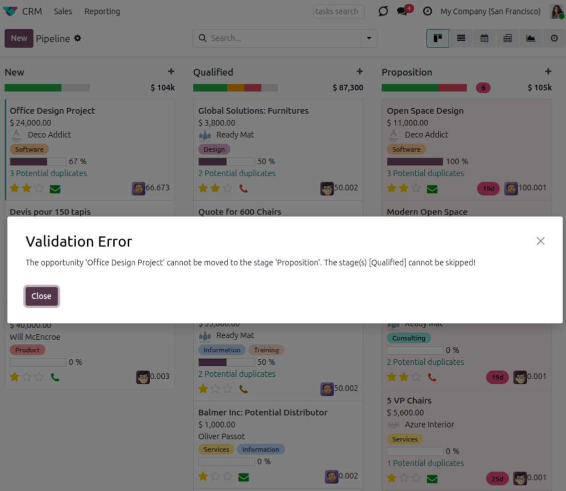 CRM: no state skipping