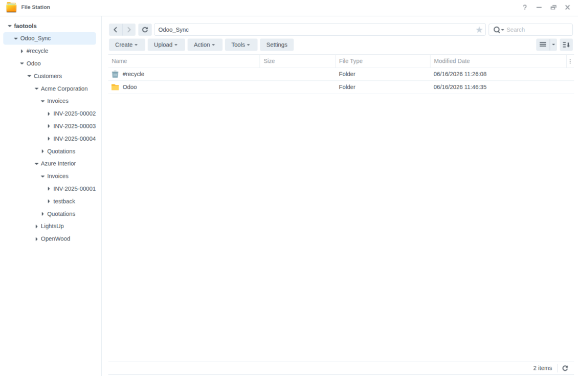 Synology, QNAP, TrueNAS: sync attachments
