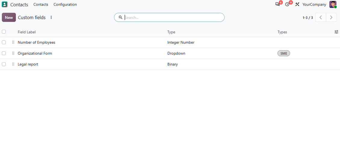 Personnalisez les propriétés des contacts Odoo
