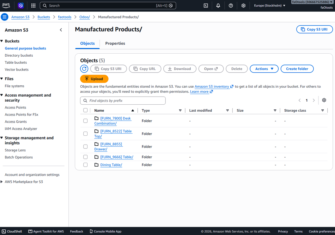 Amazon S3 subdirectories