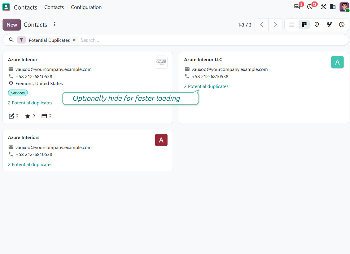 Partnerduplicatenteller en -filter op kanban