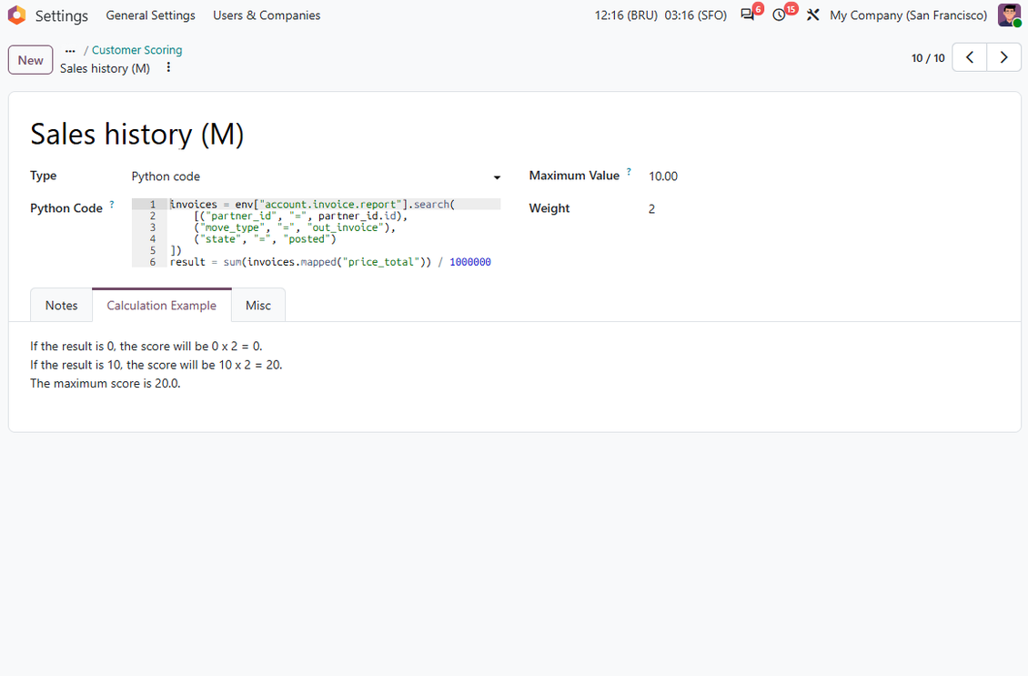 Question d'évaluation en code brut